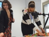 Indira Ampiot, Miss France, apprentie photographe culinaire à la Maison Millebuis à Buxy 