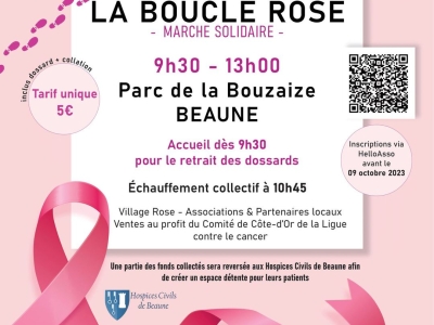 Octobre rose à Beaune : « La boucle rose » la marche solidaire dimanche 15 octobre au Parc de la Bouzaize