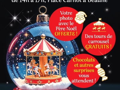 Côte&Bus Beaune - Le Père Noël fait escale à Beaune samedi 21 décembre : un après-midi magique en perspective !