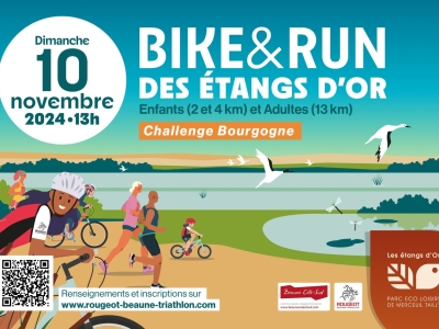 Rougeot Beaune Triathlon - 4e édition du Bike & Run des Étangs d'Or le dimanche 10 novembre