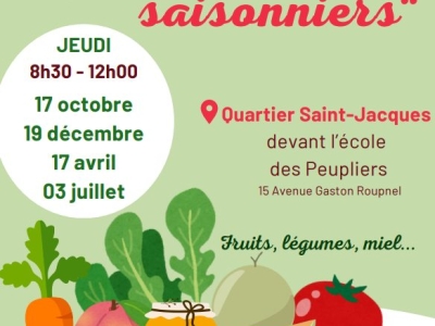 Beaune - L’alimentation locale à l’honneur avec le premier « Marché saisonnier » des Espaces Beaunois ce jeudi