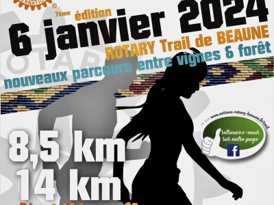 Trail de Beaune avec le Rotary ce samedi 6 janvier