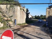 Effondrement d’un pont sur la RD 30 à Champagne-sur-Vingeanne : l’intervention volontariste et urgente du Département pour rétablir la circulation