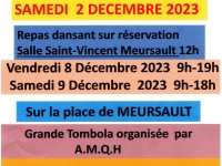 Meursault - Grande tombola et ventes de gaufres au profit du Téléthon 2023 les 8 et 9 décembre 