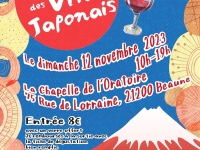 Beaune - 1er Salon des Vins Japonais le dimanche 12 novembre à La Chapelle de l'Oratoire