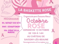 Octobre Rose à Beaune - La Baskette Rose avec Beaune Mouv’ pour soutenir la lutte contre le cancer