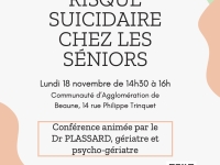 Beaune – Santé des séniors : une conférence pour mieux comprendre la dépression et le risque suicidaire