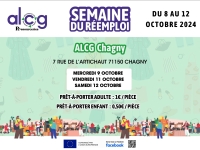 Chagny - Semaine du Réemploi de l'ALCG : du 8 au 12 octobre adoptez la seconde main et soutenez une économie locale et solidaire