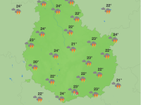 Météo en Côte-d'Or - Week-end pluvieux et orageux