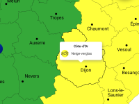 Côte-d'Or - Vigilance jaune « situation météorologique à surveiller » neige – verglas