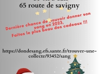 ADSB de Beaune - Nouvelle collecte de sang ce samedi 30 décembre