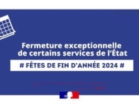 Côte-d'Or- Fermeture exceptionnelle au public de certains services de l’État le jeudi 26 décembre 2024