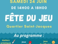 Fête du jeu au quartier Saint-Jacques le samedi 24 juin