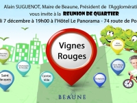 Beaune - Réunion de quartier des Vignes Rouges le jeudi 7 décembre à 19 h