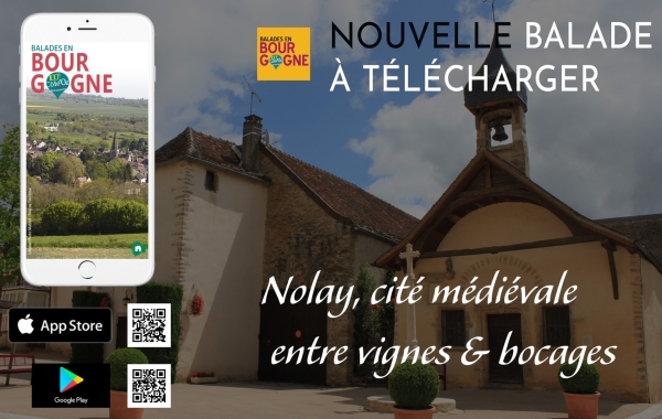 Pour la saison estivale, l’Office de Tourisme Beaune & Pays Beaunois lance la nouvelle balade « Nolay, cité médiévale entre vignes et bocages ».