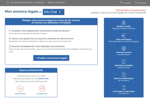 Un partenariat entre Mon annonce légale et info-chalon.com