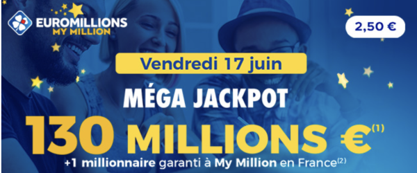 Jackpot de 130 millions d'euros en jeu ce soir 