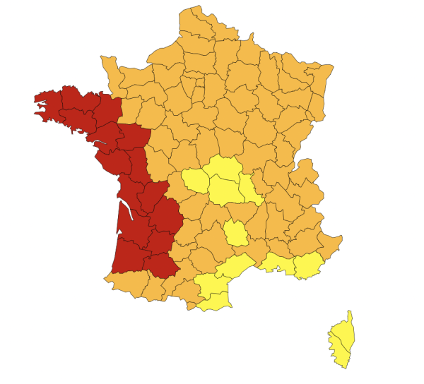 42°C à Nantes, 39,3°C à Brest... Visualisez les villes où des records de chaleur ont été battus lundi