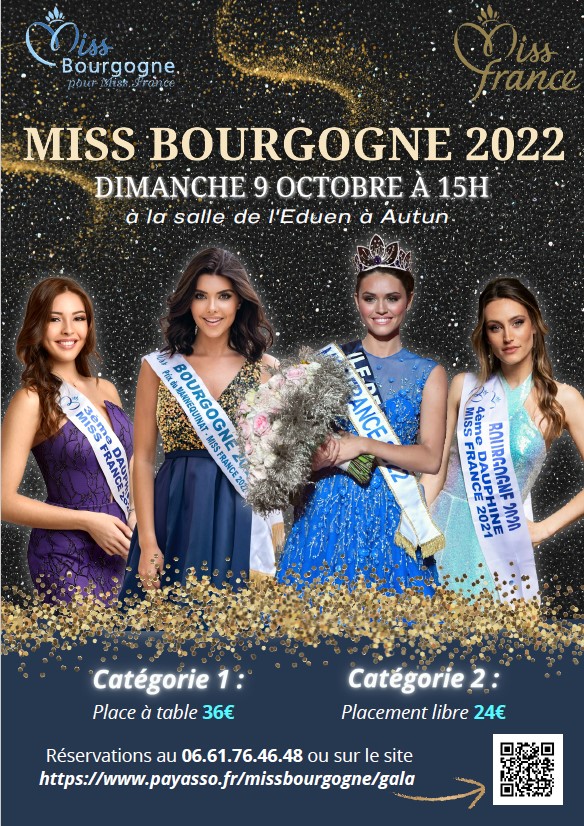 MISS BOURGOGNE 2022 : Les liens pour suivre le show en direct