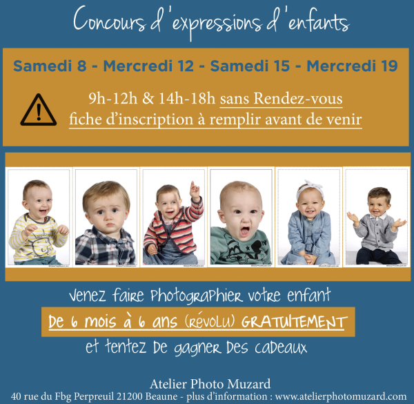 Venez faire photographier vos enfants ! 