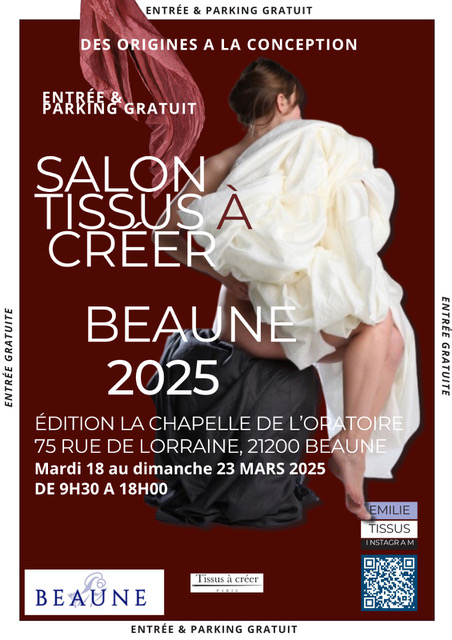 Beaune accueille le Salon Tissus à Créer : matières d’exception et savoir-faire au programme du mardi 18 au dimanche 23 mars