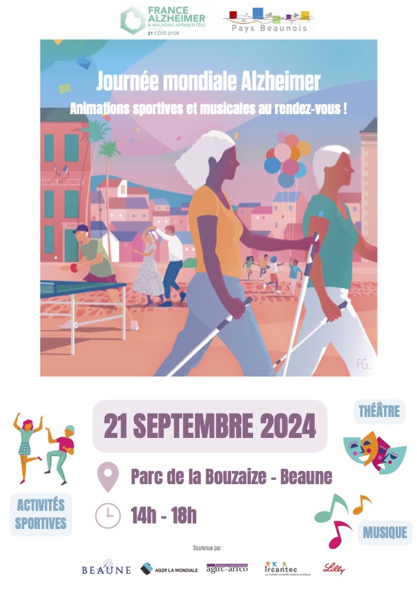 Beaune - « Bougeons contre l'oubli » : mobilisation au Parc de la Bouzaize le samedi 21 septembre