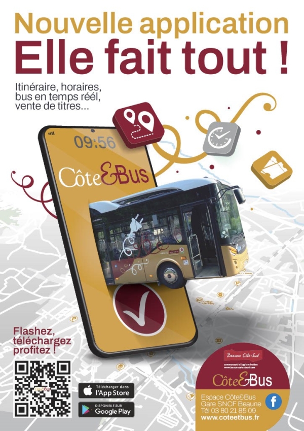 Nouvelle application mobile « Côte&Bus » : simplifiez vos déplacements à Beaune et alentours