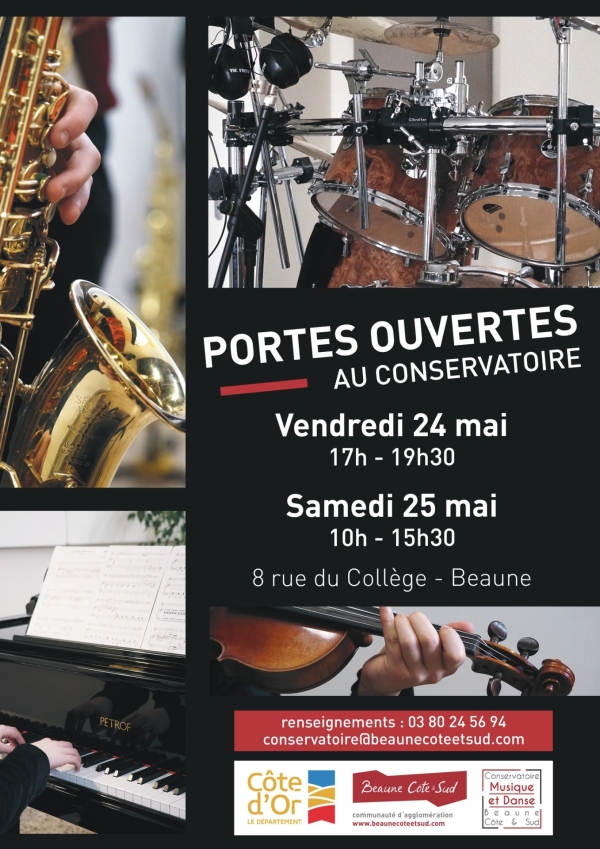 Beaune Côte & Sud - Le Conservatoire Musique et Danse vous ouvre ses portes les vendredi 24 et samedi 25 mai !