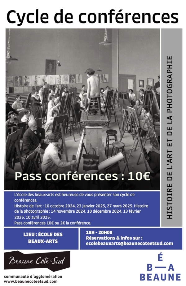 Beaune - Cycle de conférences à l’École des Beaux-Arts : une exploration de l’histoire de l’art et de la photographie