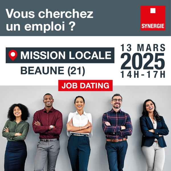 Beaune - Job Dating le jeudi 13 mars : une opportunité à saisir avec l’agence Synergie