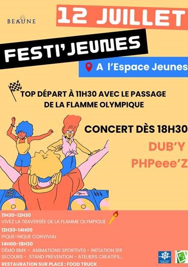 Beaune - Festi'Jeunes spécial passage de la Flamme Olympique ce vendredi