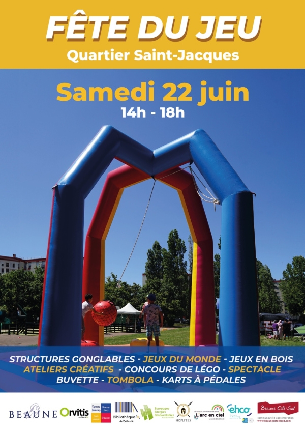 Beaune - La Fête du Jeu revient au quartier Saint-Jacques ce samedi 22 juin