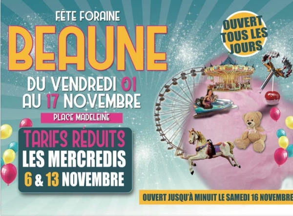 La fête foraine de la Vente des Vins des Hospices de Beaune est de retour jusqu’au 17 novembre !