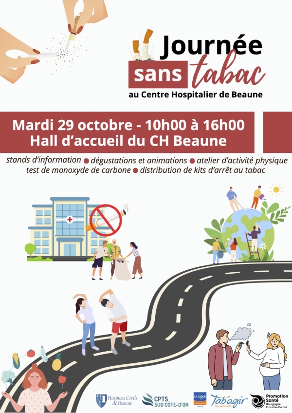 Beaune - Journée sans tabac au Centre Hospitalier : sensibilisation et prévention le 29 octobre