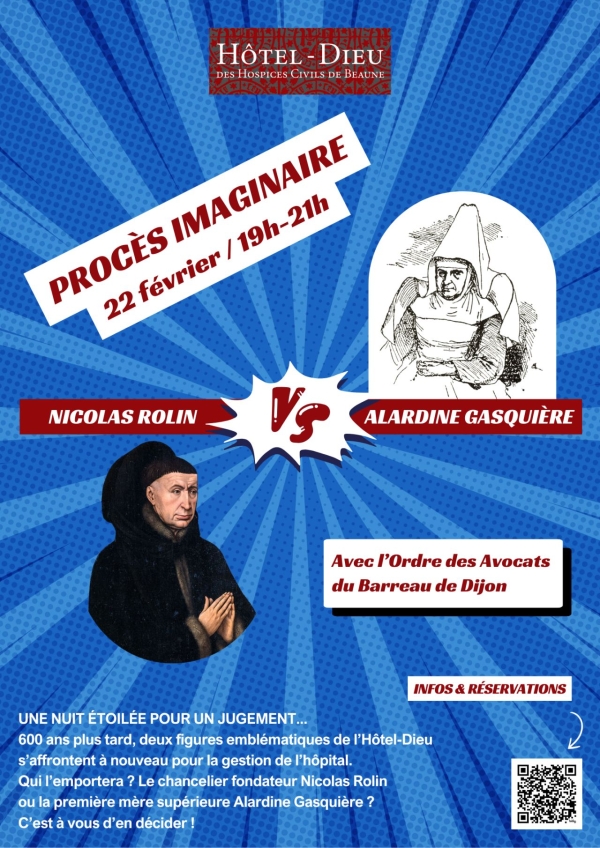 Beaune - Procès imaginaire à l’Hôtel-Dieu avec Nicolas Rolin & Alardine Gasquière à la barre, à vous de rendre justice !