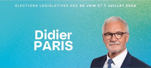 Législatives 2024 - Didier Paris appelle à un Rassemblement Républicain ce mercredi soir à Beaune