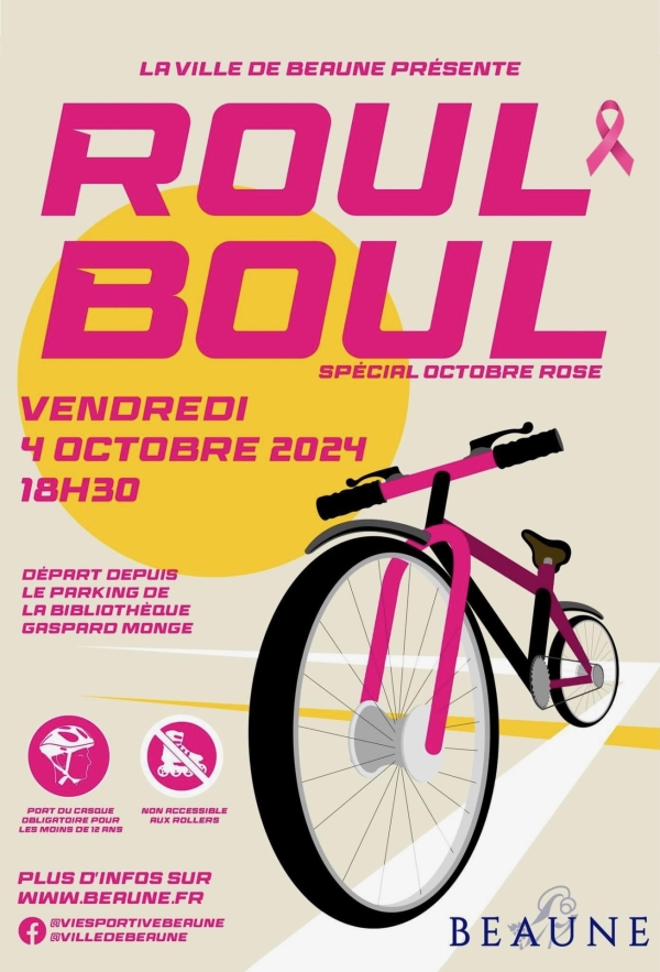 Beaune se mobilise pour Octobre Rose avec un Roul'Boul solidaire ce vendredi 4 octobre