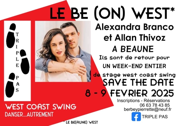 Triple Pas fera swinguer Beaune avec un événement unique, le West Coast Swing les 8 et 9 février  