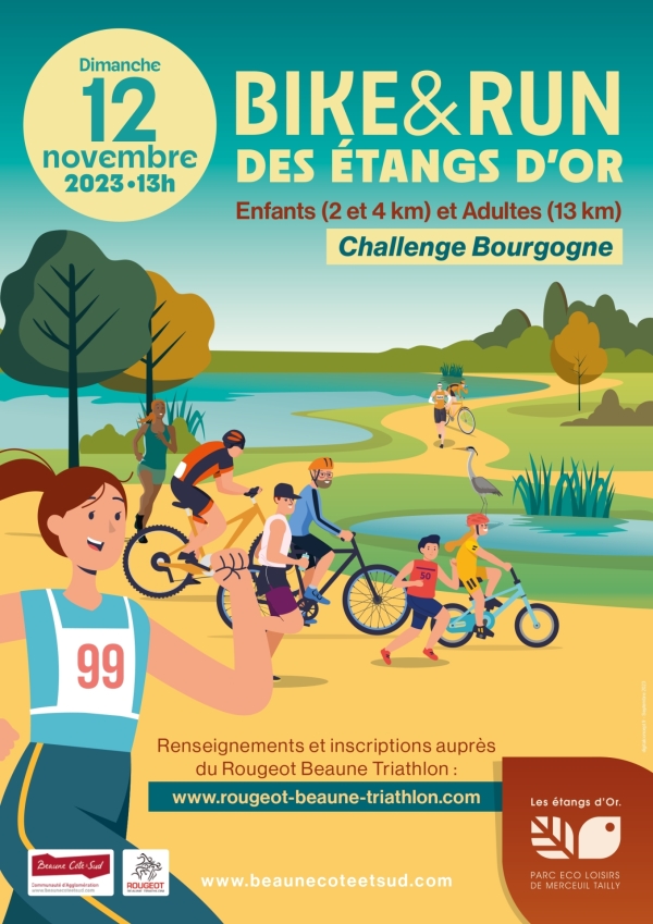 Rendez-vous le dimanche 12 novembre à partir de 12 h aux Étangs d'Or pour la 3e édition du Bike & Run