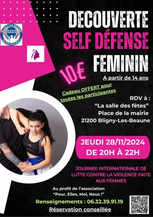 Bligny-Lès-Beaune - Découverte du self-défense féminin ce soir  