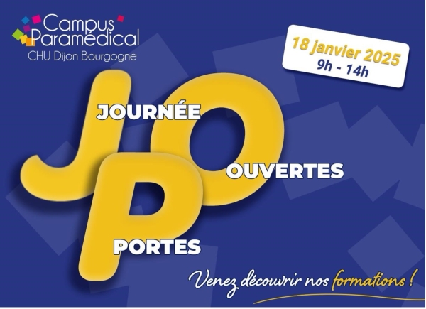 CHU Dijon Bourgogne - Portes ouvertes Campus paramédical samedi 18 janvier de 9 h à 14 h