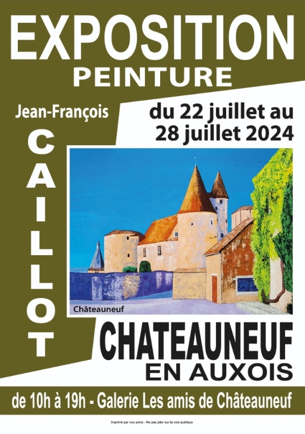 Jean-François Caillot expose à la galerie « Les amis de Châteauneuf »