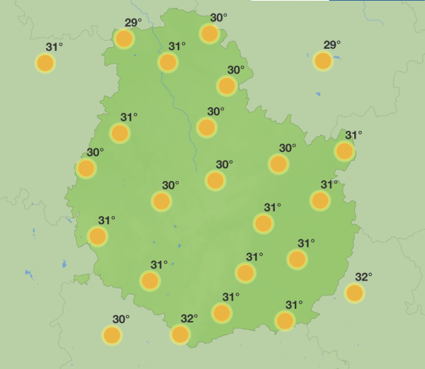 Météo Côte d'Or – Le soleil persiste avec des températures encore au-dessus de la normale