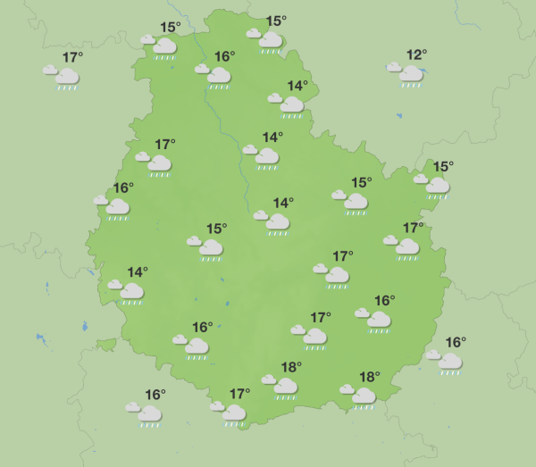 Météo du week-end – La perturbation pluvieuse campe encore en Côte d’Or