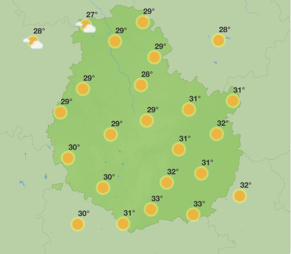 Météo du week-end – Le « dôme de chaleur » s’installe sur la Côte d’Or