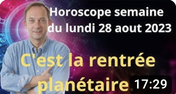 Horoscope de la semaine du lundi 28 août par Jean-Yves Espié