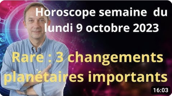 Horoscope de la semaine du lundi 9 octobre par Jean-Yves Espié