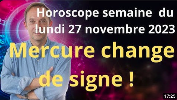 Horoscope de la semaine du lundi 27 novembre par Jean-Yves Espié