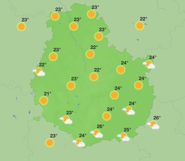 Météo en Côte-d’Or – Une semaine de baisse des températures et moins de pluie