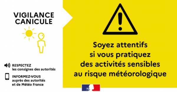 Le département de la Côte-d’Or placé en vigilance jaune « canicule »